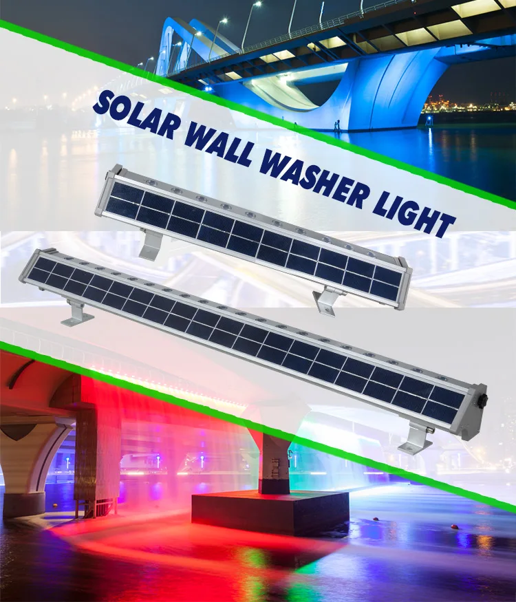 Motion sensor integrated outdoor waterproof ip65 all in one 10w 20w led solar wall washer