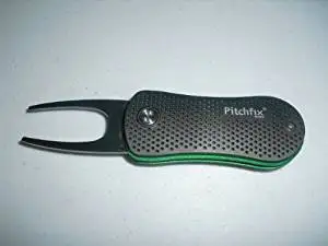 Pitch Fix Switch Blade Divot Tool w/ Ball Marker Black / Green