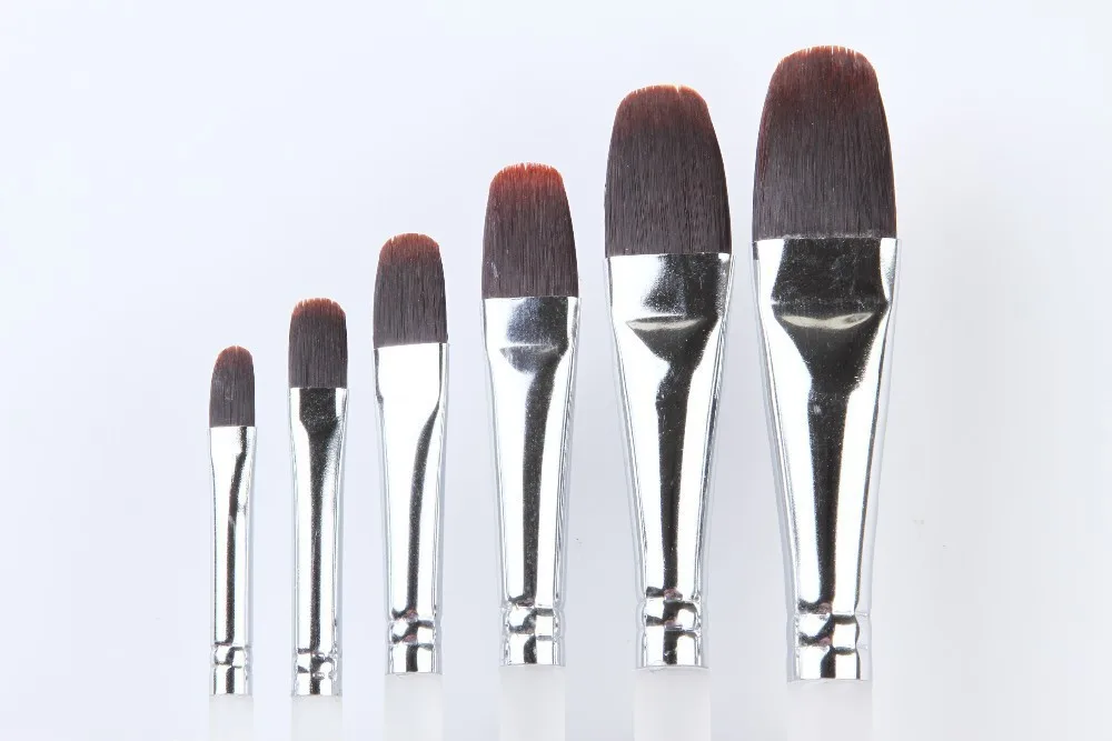 جودة عالية وازم الفن الفنان رسم فرش مقبض بلاستيكي مقبض النايلون الشعر