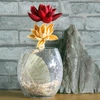 artificial dried lotus flower with vase unique decoration items for office table centerpieces