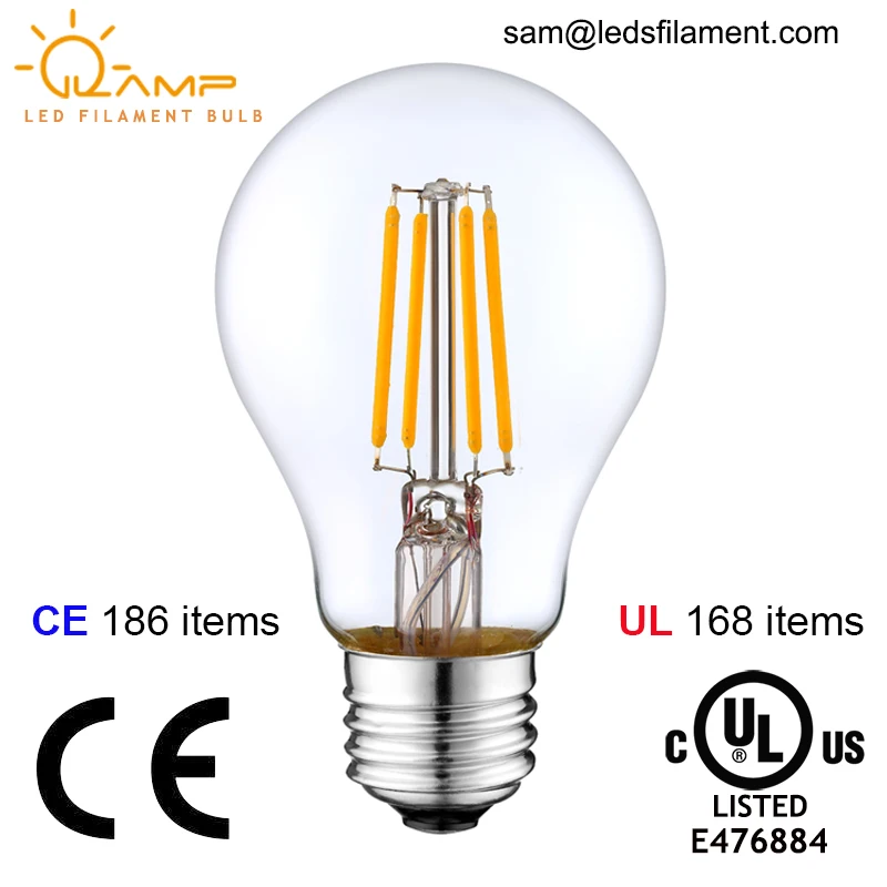 24v led filament bulb A60 12V 24V Dimmable 4W/6W/8W ampoule 24volt e27 led