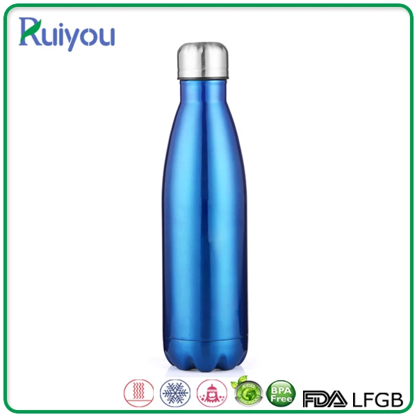 Free Sample non-toxic 17OZ insulated water bottle cola shaped