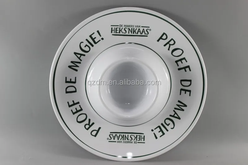 13" Melamine Snacks plate ,Melamine Chips plate