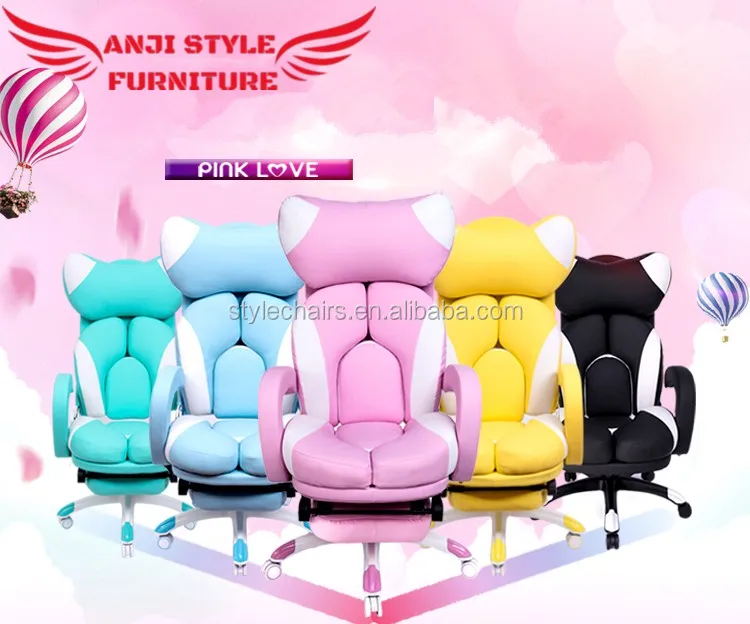 2021 Cat High Quality Broadcasting Pink Gaming Game Host Chair Ancla De