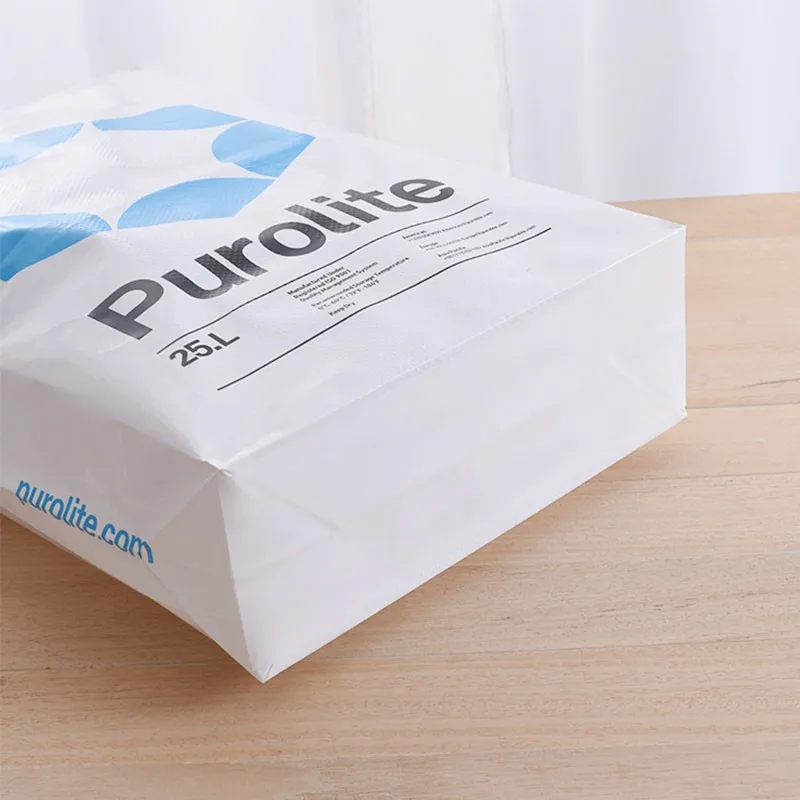 Kraft Paper Block Bottom Valve Port Bag For Packing Cement Concrete