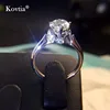 2017 Fine Bar Setting Rings Jewelry Fade Large Solitaire Diamond Ring for Christmas Gifts
