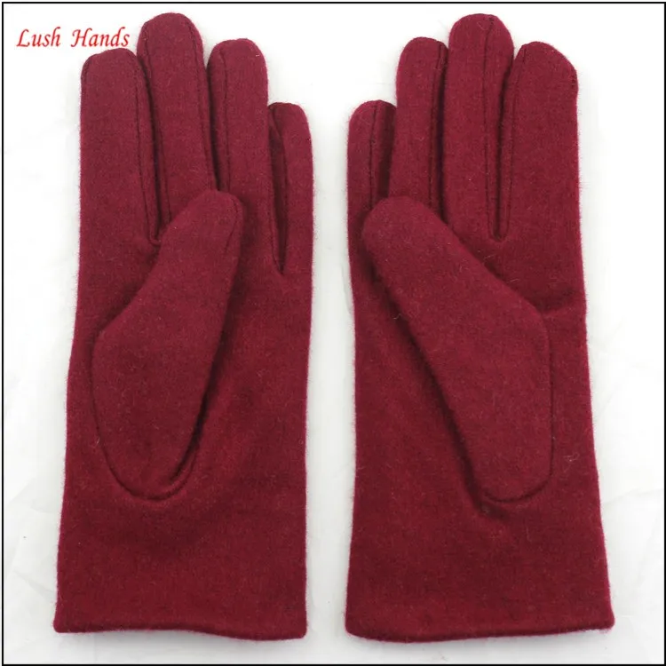2016 Goodluck Factory woolen gloves new design ladies winter warm woolen
