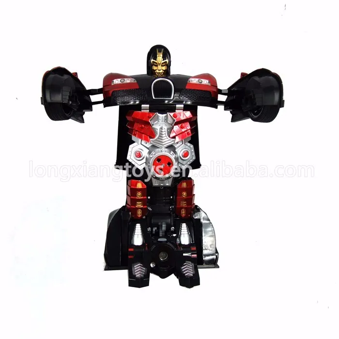 Hottest 2.4G 6 Channel Shooting And Spraying Deformable Remote Control Car Toys With Lighted Weapons