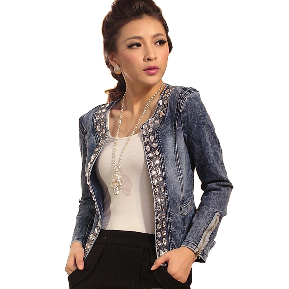Compra chaqueta con pedrería online al por mayor de China