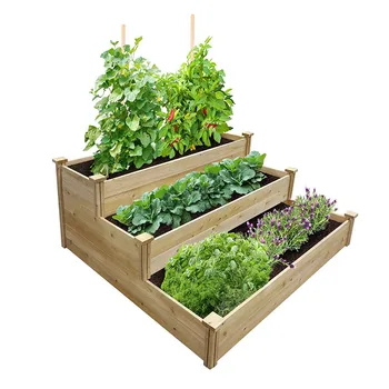 Best Sell Solid Wooden Raised Vegetable Garden Bed Elevated
