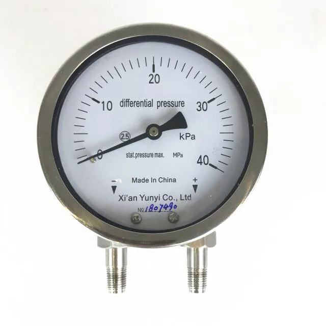 Oil SS differential pressure gauge