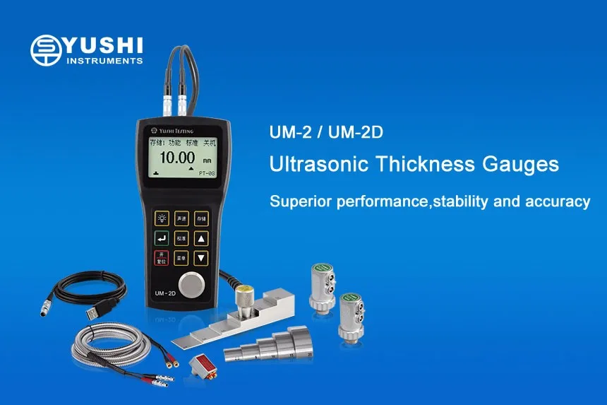 Yushi Um2 High Accuracy Thickness Tester Portable Ultrasonic Thickness