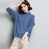 fashion solid handmade woolen pull over sweater designs for ladies