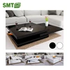 2019 new model living room furniture large high gloss UV coffee table
