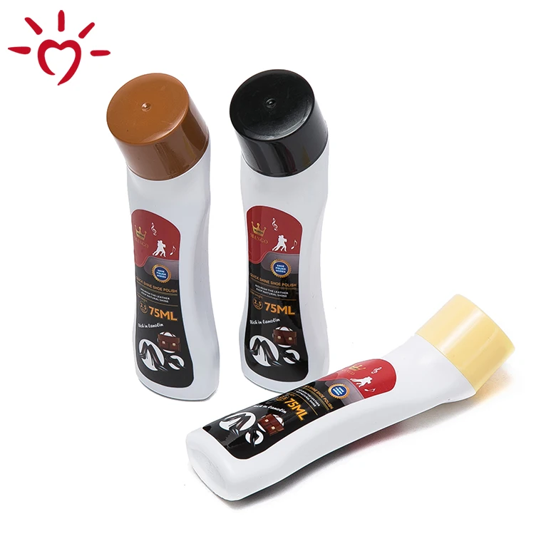 Factory price brand 75ml leather shoe cleaner liquid shoe polish