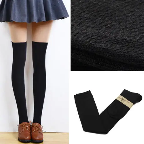 1 Pair Of 2016 New Fashion Women s Cotton Sexy Thigh High Over The Knee Socks