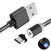 1M High Quality Fishing net round magnetic usb charging cable