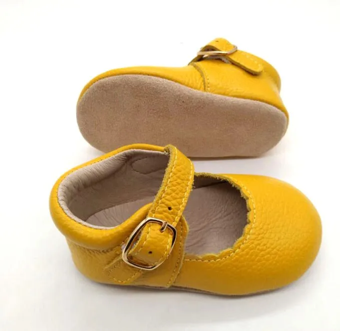 Yellow Cheap Shoes For Infants Soft Leather Baby Shoes Soft Leather ...