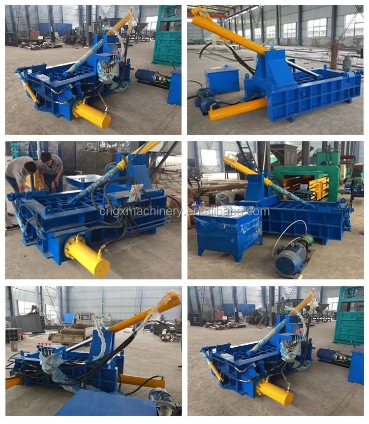 Steel scrap press baler