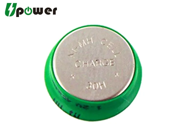 40mah 1.2v Nimh Button Cell Battery 30h Rechargeable Nimh Coin Cell