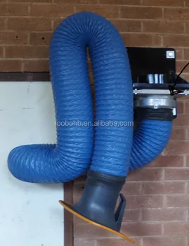 welding suction smoke arm exhaust fume flexible duct hose hood extractor larger extraction