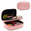 New fashion high quality large capacity Cosmetics Clear Makeup Bag with Pro Mua Round Bag with Shoulder Strap