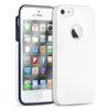 premium pc for iphone 5/ 5s case, hard back transparent front protector cover for iphone 5 s 360 case