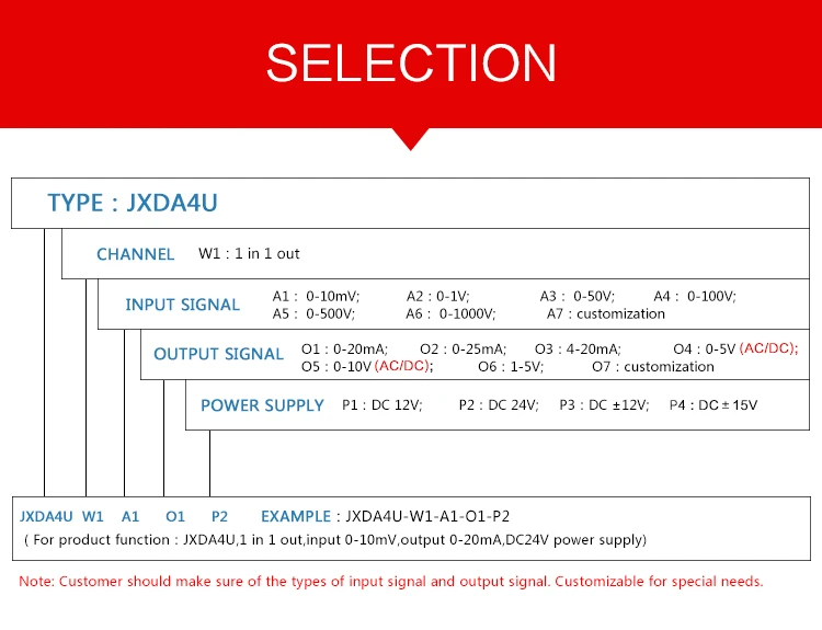 Jxda4u 01000v Dc Voltage Direct Current Signal Transducer Analog