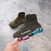 New EU style kids girls' fashion socks shoes 2018 student footwear