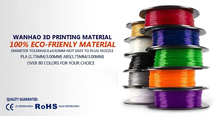 Wanhao Duplicator I3 PLUS Mark II touching LCD screen 3D color Printer Machine PLA ABS Filament