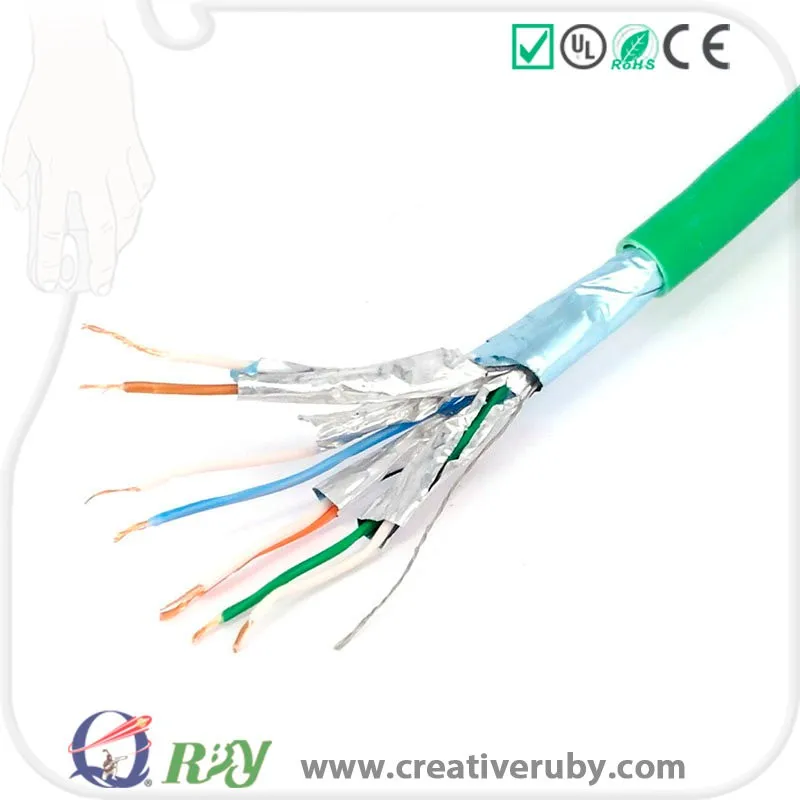 23awg 305m Bulk Fftp Cat6a Network Cable Pvc Jacket Utp Cat6a Lan ...