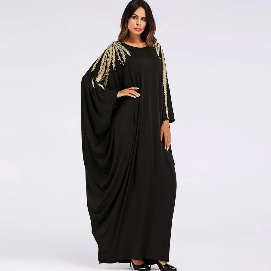 6069# Fashion Embroidery Design Nida Muslim Dress Abaya In Dubai ...