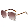 2019New Fashion Flash Side Sun Glasses Trendy Men's and Women's Universal Punk Metal Square Sunglasses