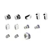 stainless steel 304 tempered single glass shower cabin enclosure fitting