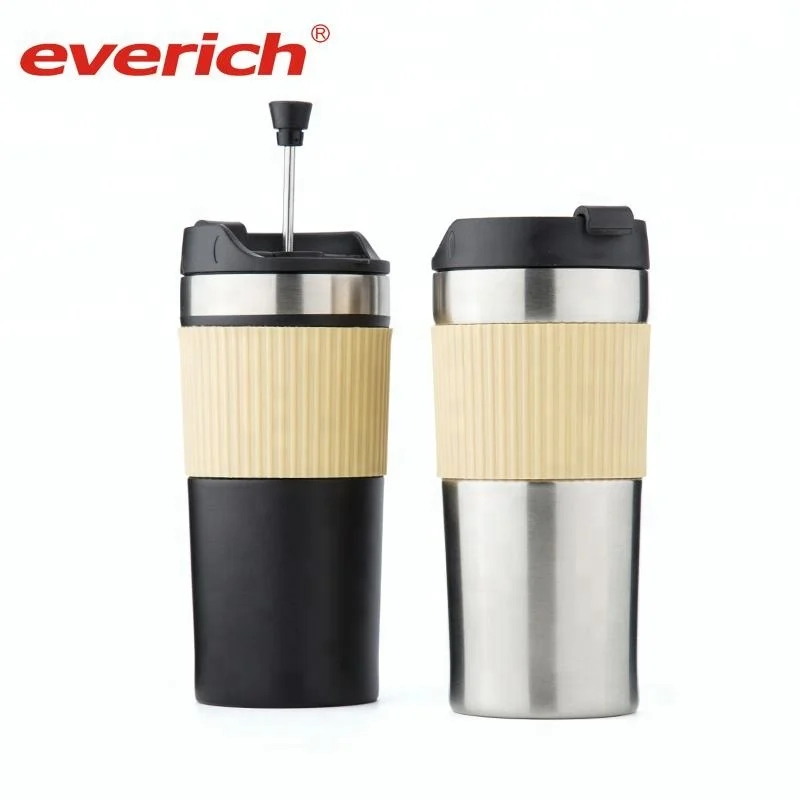 Everich Double Walled Stainless Steel French Press Coffee Maker Travel