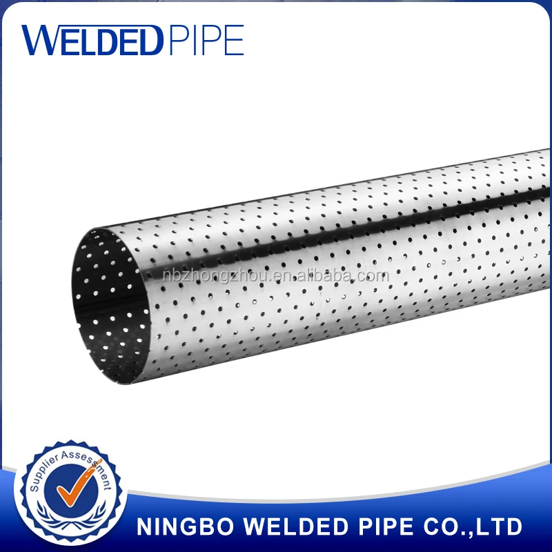 Ss201 Perforated Stainless Steel Exhaust Pipe/tube Buy Stainless Steel Exhaust Perforated Tube