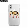 Elephant Art Personality Custom Design Accessories Soft Thin TPU Clear Phone Case For iphone X 6S 6 7 8 Plus Cartoon Phone Cover
