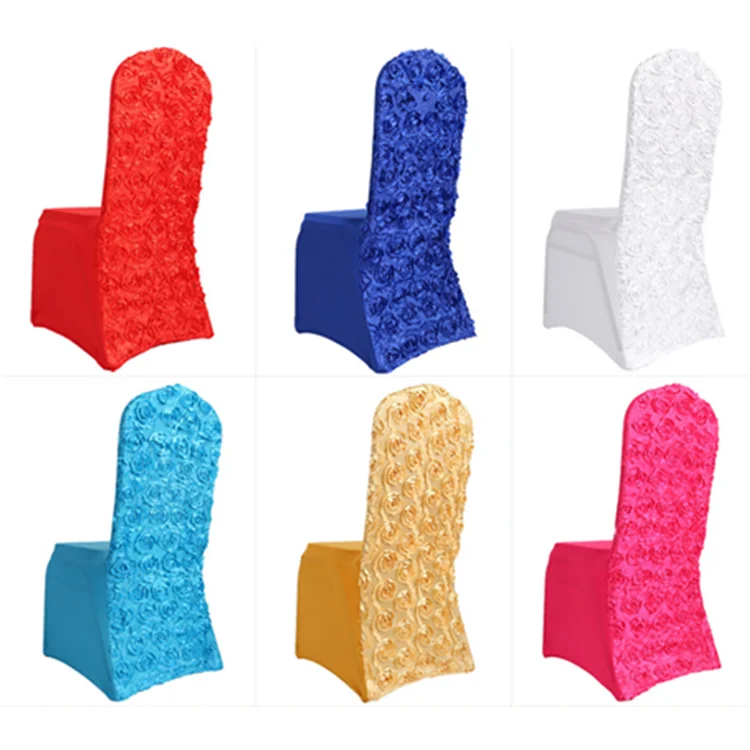 Polyester Spandex Pink Ruffled Wedding Chair Cover Buy Wedding Chair