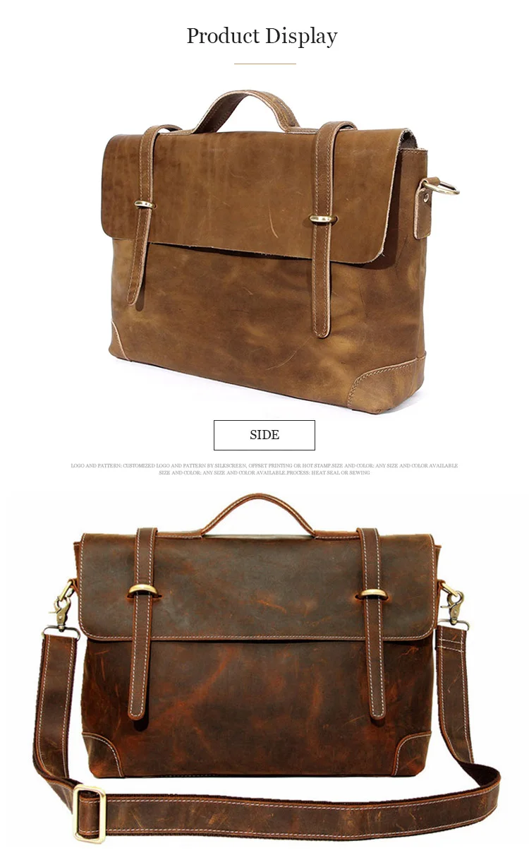 western leather briefcase