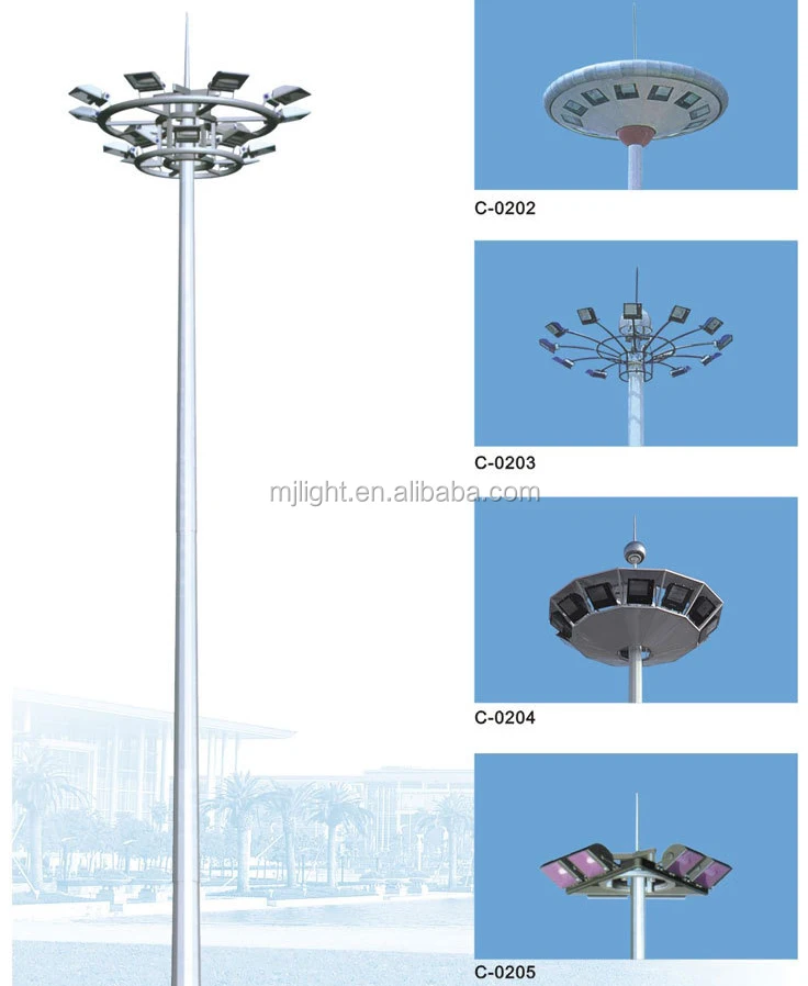 22meter to 35Meter Stadium and football playground High Mast Lighting ...