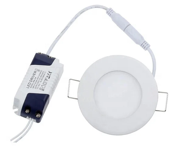 amazon wholesale round smd 2835 ultra slim led ceiling light recessed 3w