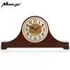 High Quality Antique Decoration Mantel Clock Mahogany Wood Table & Desk Clock