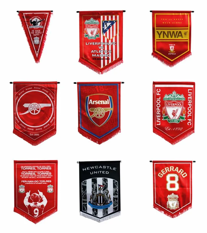 Customize Football Club Exchange Flag Soccer Pennant Buy Custom Team