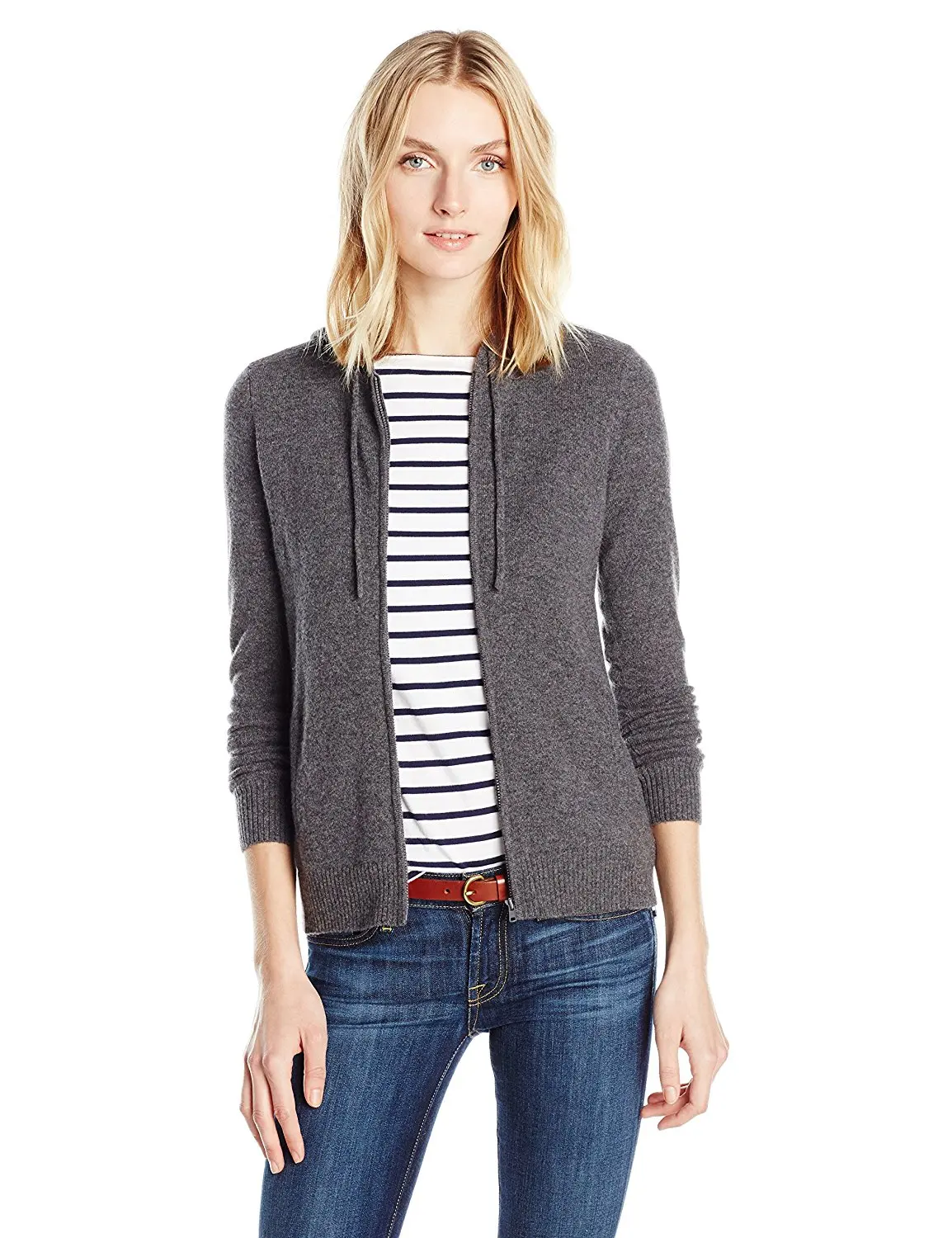 cashmere zip up hoodie womens