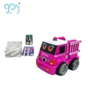 2 Channel Remote Control Cartoon Car Toy Cartoon Girl's Truck RC For Kids Truck Toy With Logo