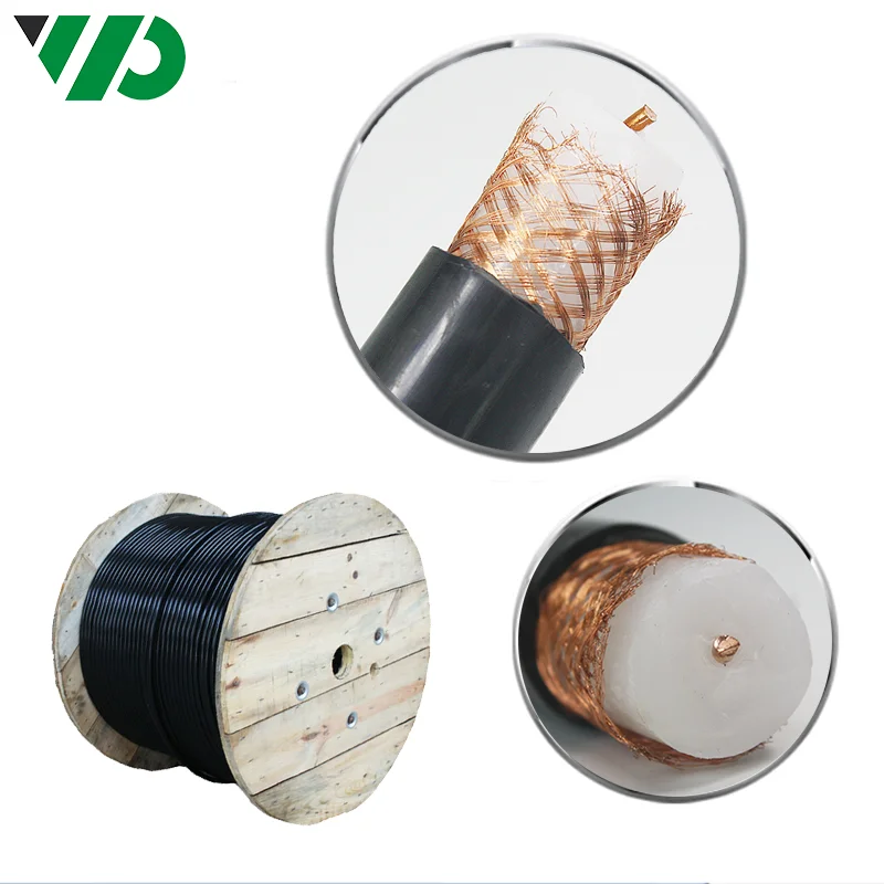 Syv 751712 Solid Radio Frequency Plain Annealed Copper Braided Wire Shielded Coaxial Cable