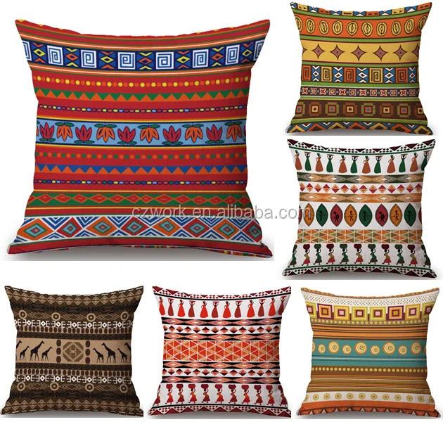 Home Decor Africa Digital Printed Throw Pillow Case Sofa Cushion Throw Pillow Case Sofa Cushion