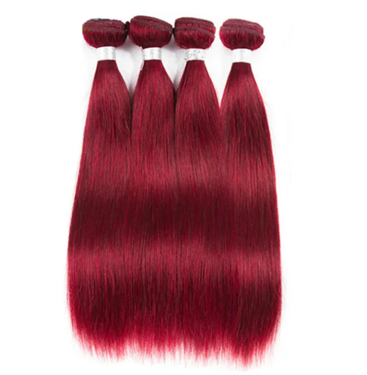 Red Hair Bundles Indian Body Wave 99j Burgundy Bundles Human Hair