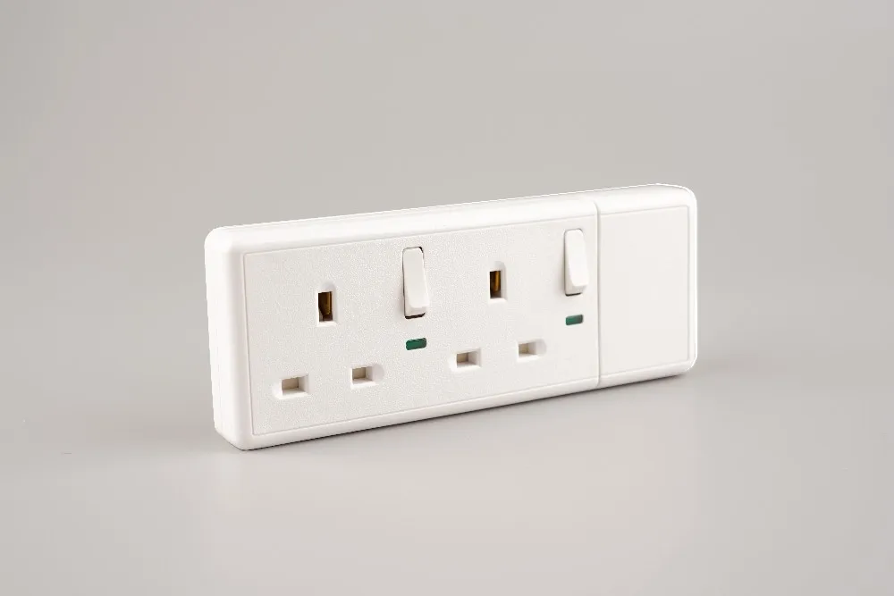 Wk 13a 2 Gang Power Strip Switched Extension Socket With 2m Cable 13a