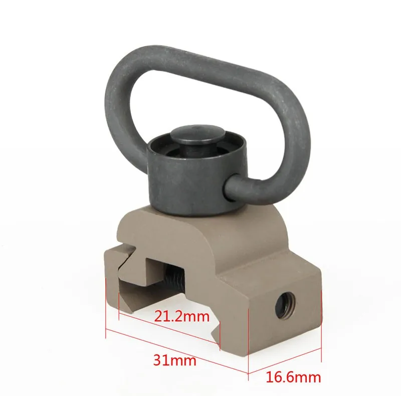 Qd Push Button Sling Swivel Stud Adapter Tactical Rifle Swivel Quick Detach Mount Qd Sling